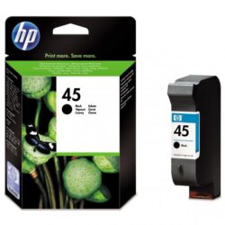 Ink.náplň HP51645A, černá, 42ml, č.45 - černá, cca. 830 stran při 5% pokrytí, pro tiskárny DJ-710C/ 720C/ 8xxC/ 9xxC/ 11xxC/ 1220C/ 1600C