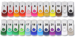 USB flash drive 8 GB Color - Plně kompatibilní s vysokorychlostním USB 2.0 rozhraním. Snadná Plug and Play instalace.